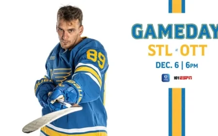 Blues Face Off Against Senators in Exciting Matchup