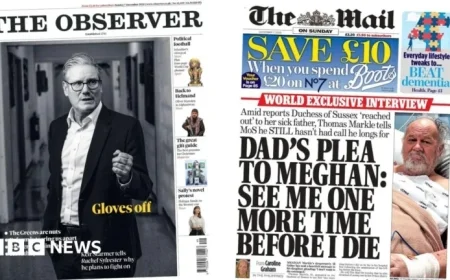 Starmer Vows to Persist; Father Appeals to Meghan