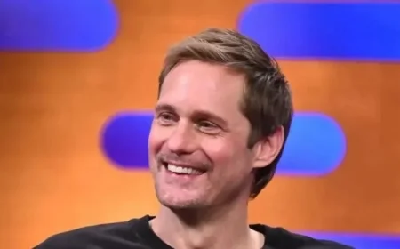 Alexander Skarsgård Rocks a Perfectly Nasty Graphic T-Shirt
