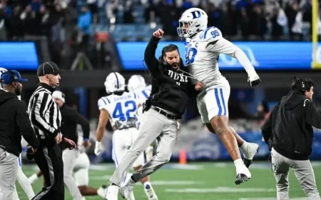 Duke Coach Diaz Asserts 8-5 Blue Devils Merit CFP Spot