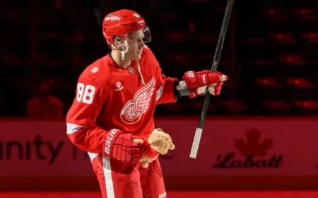 Red Wings’ Patrick Kane Approaches Key Scoring Milestones