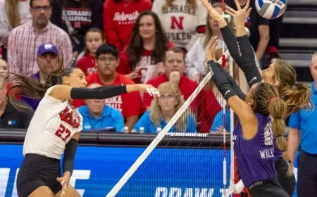 Nebraska Overcomes Offensive Struggles, Sweeps Kansas State