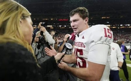 Fernando Mendoza’s Emotional Interview After Indiana’s Victory: ‘Flippin’ Champs’