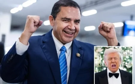 Trump Regrets Pardoning Rep. Cuellar as He Announces Reelection Bid