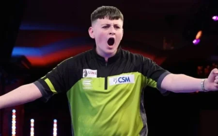 Mitchell Lawrie Battles Jimmy van Schie in WDF Darts Final at Lakeside Live!