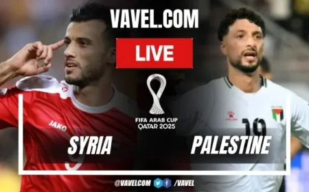 Syria Faces Palestine: Live Updates from 2025 FIFA Arab Cup Match