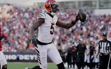 Bengals’ WR Higgins Cleared to Play Against Bills After Concussion