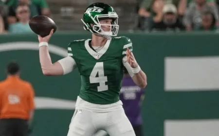 Jets’ Brady Cook Debuts in NFL, Replaces Injured Tyrod Taylor