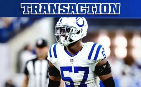 Colts Activate LB Jaylon Carlies; Elevate Grupe, Wormley for Week 14