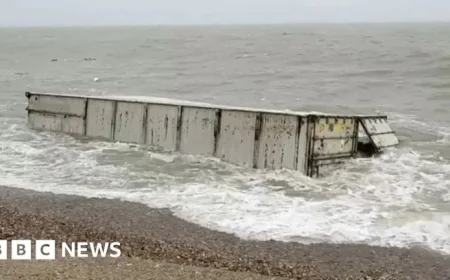 Cargo Ship Containers Wash Ashore on Sussex Beach: Video Footage Released