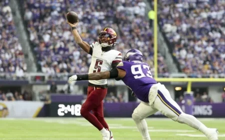 Jayden Daniels’ Return Uncertain After Left Elbow Reinjury