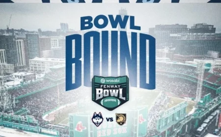 Huskies to Battle Army at Wasabi Fenway Bowl