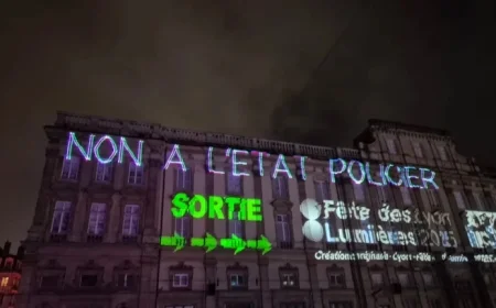 Police Criticized by Light Projections in Lyon; Doucet and Prefect Condemn