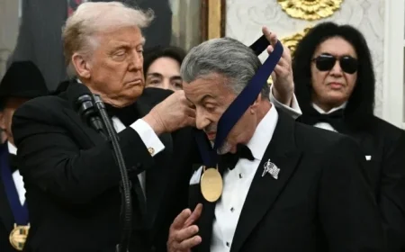 Sylvester Stallone Accepts Trump Medal with Cane, Fans Express Disappointment