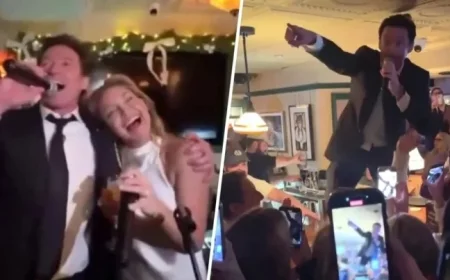 Hugh Jackman, Kate Hudson Delight Bar Patrons in Live Singalong