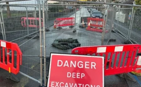 Road Closed by Mineshaft Collapse to Stay Shut Until Next Year