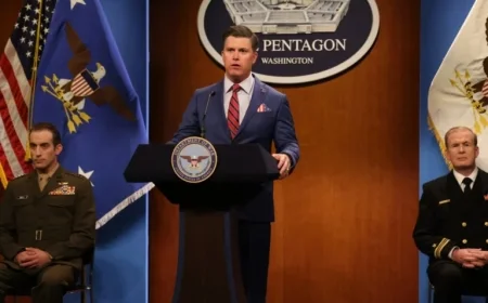 Jost Mimics Hegseth in “SNL” Cold Open: “Fire Away as a Fishing Boat”