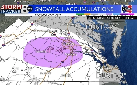 Richmond, VA Weather: Snow, Bitter Cold, and a Wave of School Delays and Closures