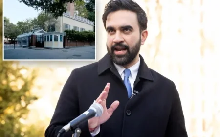 Mayor-Elect Zohran Mamdani Moves from Queens Apartment to Gracie Mansion