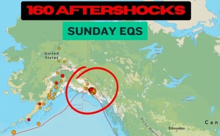 Alaska earthquake updates today: magnitude-5.1 north of Yakutat, steady aftershocks in the border region, no tsunami alerts