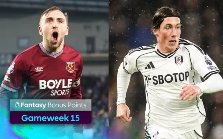 FPL GW15: Discover Sunday’s Bonus Points Earners