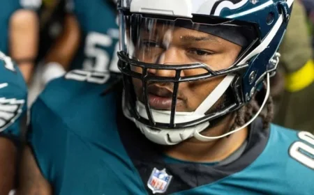 Eagles’ Jalen Carter, Lane Johnson Out for Monday vs. Chargers