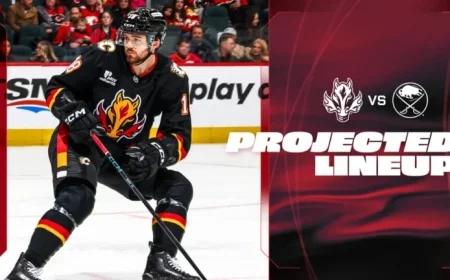Flames vs. Sabres: Expected Lineup Announced