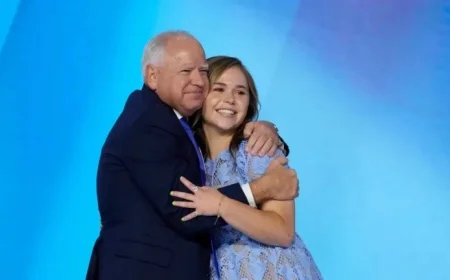 Tim Walz’s Daughter Condemns Trump Over ‘R’ Slur