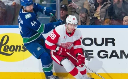 Kane Targets 500 Goals as Red Wings Face Canucks