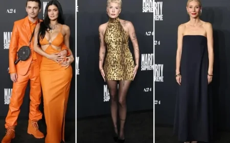 Timothée Chalamet, Kylie Jenner, and More Shine at ‘Marty Supreme’ LA Premiere