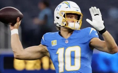 Justin Herbert Starts Against Eagles Following Hand Surgery