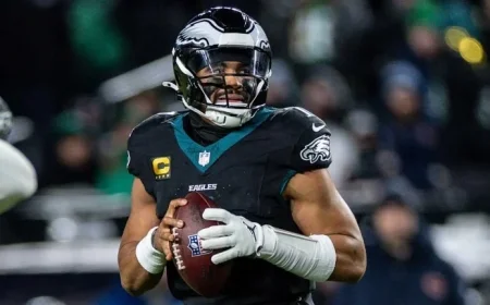 Jalen Hurts Focused on Securing Victory Tonight