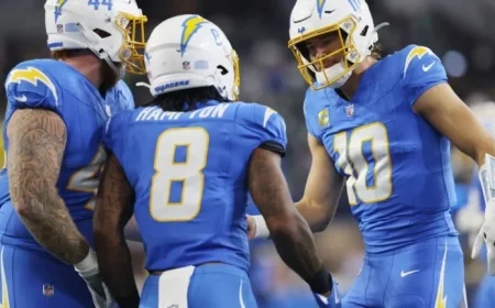 Chargers Triumph in Overtime, Securing Narrow MNF Victory Over Eagles