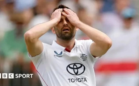 Mark Wood Exits England Squad; Matthew Fisher Joins for The Ashes
