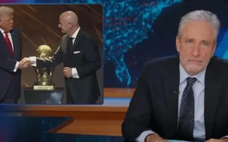 Jon Stewart Criticizes Trump for Accepting ‘Fictitious’ Peace Prize