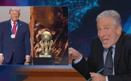 Jon Stewart Criticizes Trump’s Fabricated FIFA Peace Prize