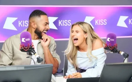 Tyler West and Chloe Burrows Host KISS Breakfast Show