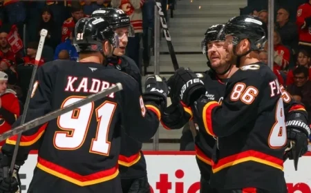 Kadri Shines with 3 Points as Flames Defeat Sabres