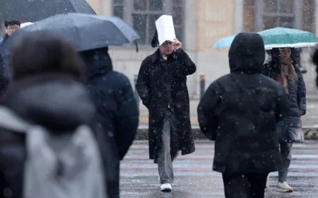 Dry Winds and Winter Rain Tomorrow; Cold Eases by Afternoon