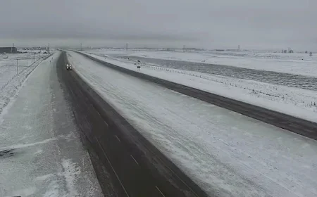 Icy Roads Grip Southern Saskatchewan as Winter Arrives