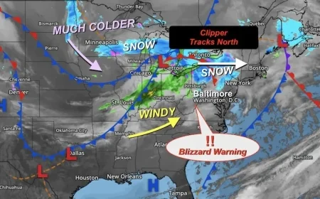 Blizzard Warning Issued for Mountains; Weekend Snow and Rain Expected