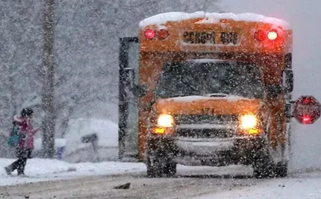 Schools Outside London Close as ‘Clipper’ Storm Hits Wednesday Morning