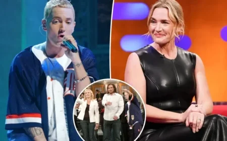 Kate Winslet Shares Eminem’s Unusual NSFW Request on ‘SNL’