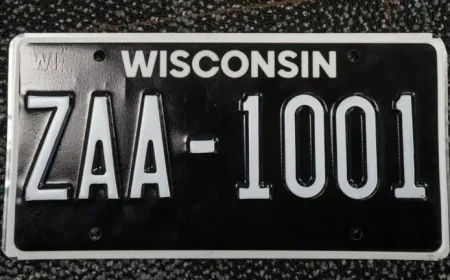 Wisconsin Introduces Retro Yellow Blackout License Plates