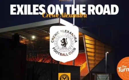 Exiles Travel to Face Crewe Alexandra