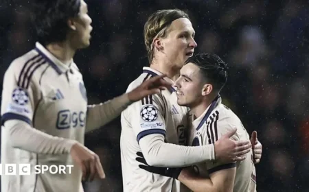 Ajax Secures First Champions League Win, Defeating Qarabag 4-2