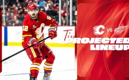 Flames Face Red Wings: Predicted Lineup Revealed