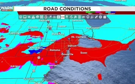 Wintry Mix Transitions Back to Snow in Metro Detroit Wednesday