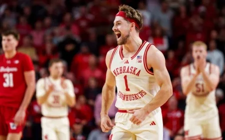 Huskers Dominate Badgers to Begin Big Ten Play Undefeated