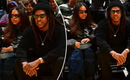 Jay-Z and Blue Ivy Attend NBA Cup: Lakers vs. Spurs